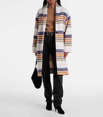 Striped wool-blend coat | Marant Etoile