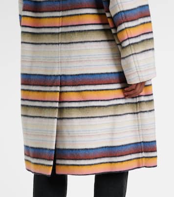 Striped wool-blend coat | Marant Etoile