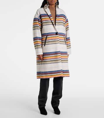 Striped wool-blend coat | Marant Etoile