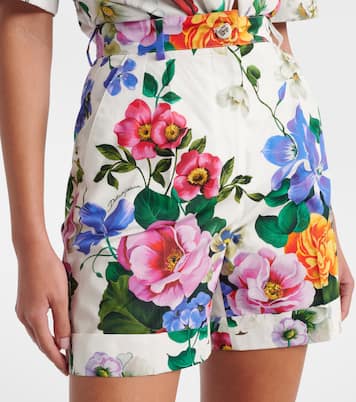 Short en coton à fleurs | Dolce&Gabbana