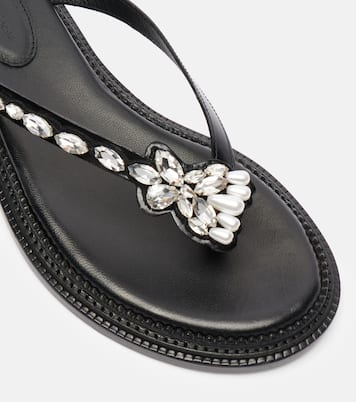 Verzierte Sandalen aus Leder  | Simone Rocha
