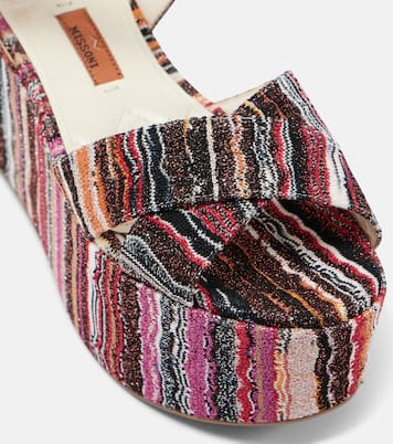 Sandali Julia in raschel con zeppa | Missoni