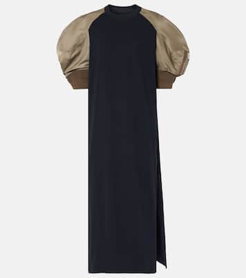 Abito midi in jersey di cotone | Sacai