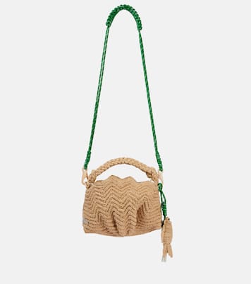 Borsa a tracolla Horizon in crochet di rafia | Alémais
