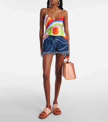 Borsa in canvas con logo in pelle | Jimmy Choo