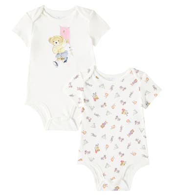 Baby set of 2 Polo Bear cotton bodysuits | Polo Ralph Lauren Kids