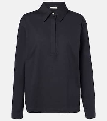 Polo Roddie in jersey di cotone e seta | The Row