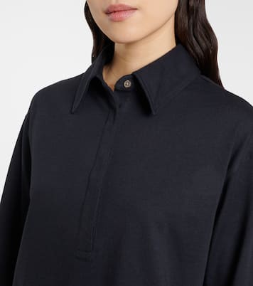 Polo Roddie in jersey di cotone e seta | The Row