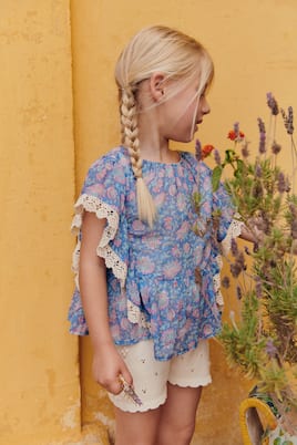 Bedrucktes Top Ines aus Baumwolle | Louise Misha