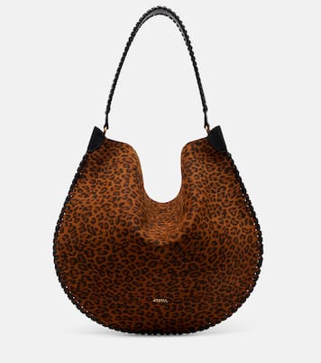Schultertasche Oskan Soft aus Veloursleder | Isabel Marant