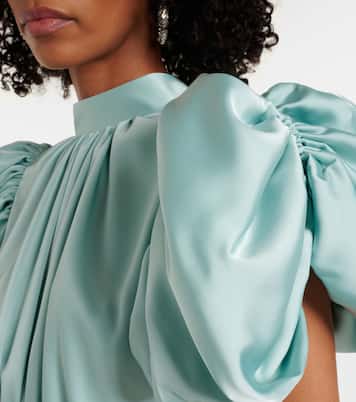 Robe midi en satin | Rotate