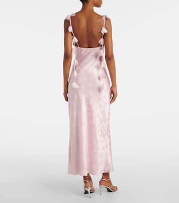 Robe en satin de soie | Rotate