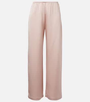 Pantaloni a gamba larga Barb in raso | Leset