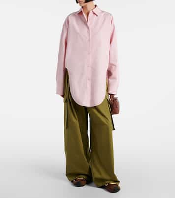 Pantalon cargo en coton et soie | Loewe