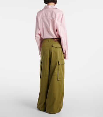 Pantalon cargo en coton et soie | Loewe