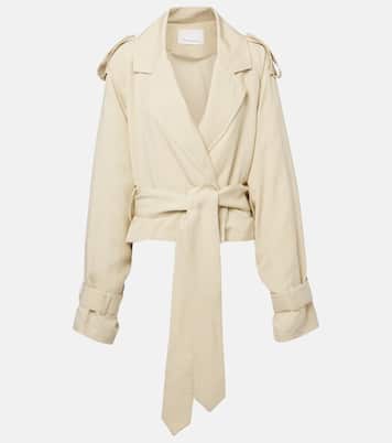 Simona cropped trench coat | The Frankie Shop