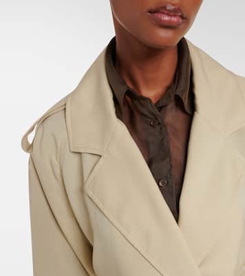 Simona cropped trench coat | The Frankie Shop