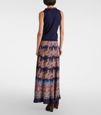 Embellished silk and cashmere top | Etro