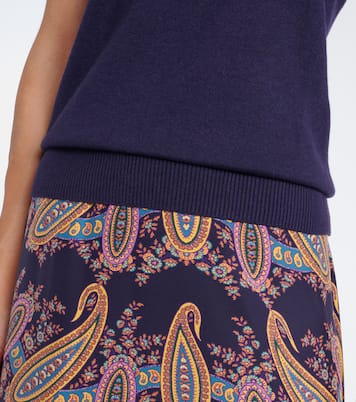 Embellished silk and cashmere top | Etro