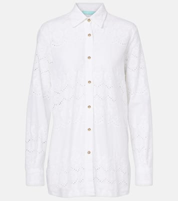 Camicia Orla in sangallo di cotone | Melissa Odabash