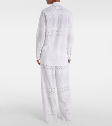 Camicia Orla in sangallo di cotone | Melissa Odabash
