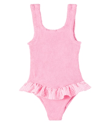 Denise gingham ruffled swimsuit | Hunza G Kids