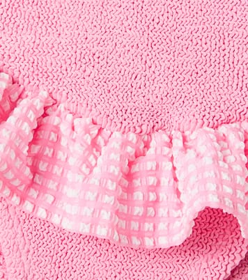 Denise gingham ruffled swimsuit | Hunza G Kids