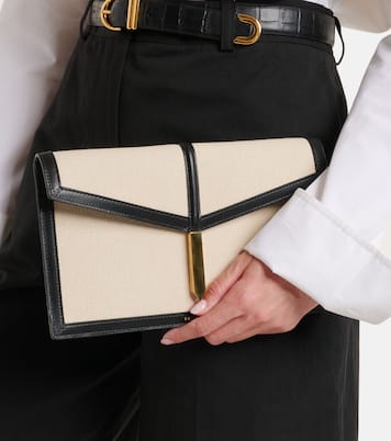Pochette Tokyo en toile et cuir | DeMellier