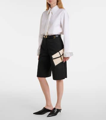 Pochette Tokyo en toile et cuir | DeMellier