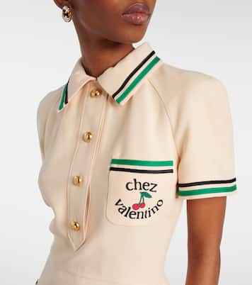 Chez Valentino Crepe Couture minidress | Valentino