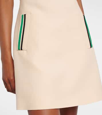 Chez Valentino Crepe Couture minidress | Valentino