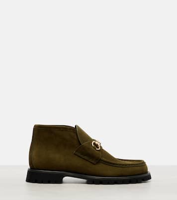 Stiefel Horsebit Sylke aus Veloursleder | Gucci