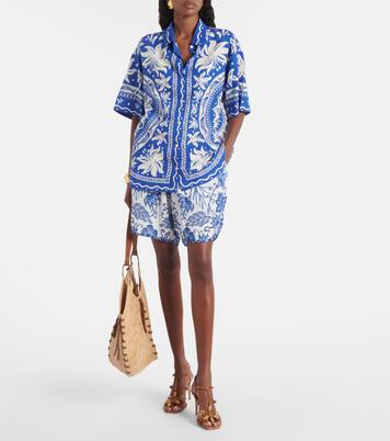 Shell Garden shorts | Farm Rio