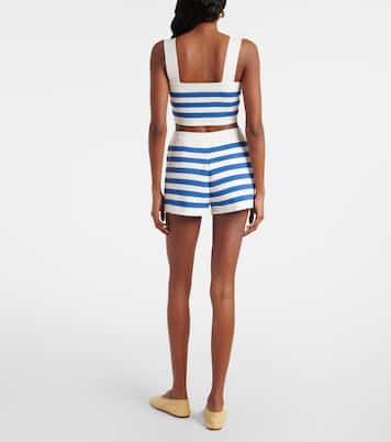 Shorts Ari de tiro alto a rayas | Posse