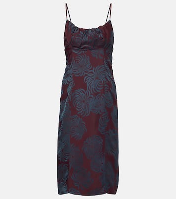 Floral jacquard midi dress | Dries Van Noten