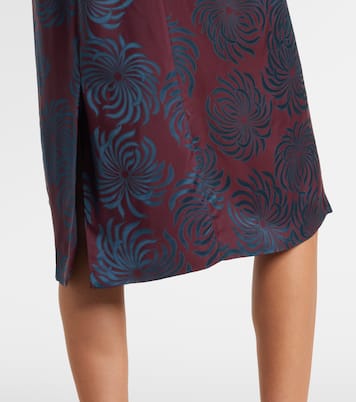 Floral jacquard midi dress | Dries Van Noten