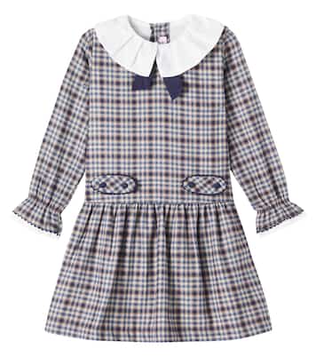 Tessa checked cotton and wool dress | La Coqueta