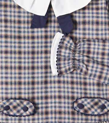 Tessa checked cotton and wool dress | La Coqueta