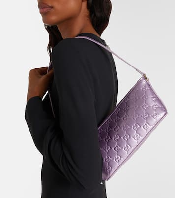 Bolso al hombro GG Emblem Mini de charol | Gucci