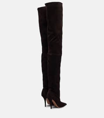 Jessica 105 suede over-the-knee boots | Paris Texas