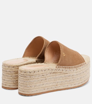 Espadrille-Pantoletten aus Veloursleder  | Gianvito Rossi