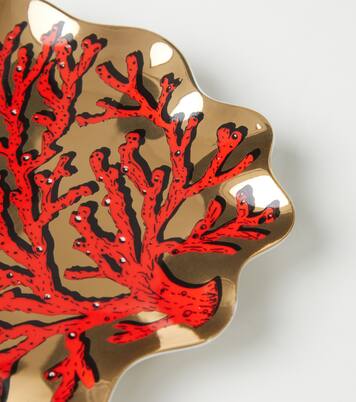 Plateau décoratif Sirena Coral en porcelaine | Jonathan Adler