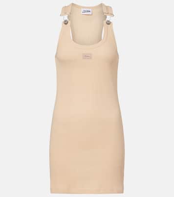Ribbed-knit cotton minidress | Jean Paul Gaultier