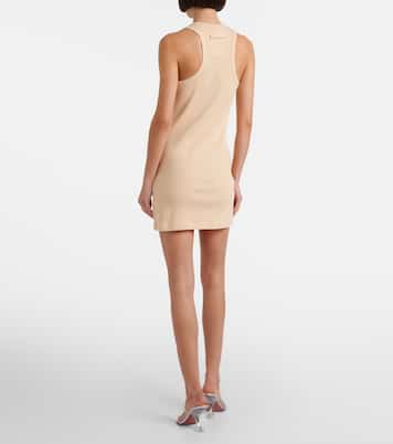 Ribbed-knit cotton minidress | Jean Paul Gaultier