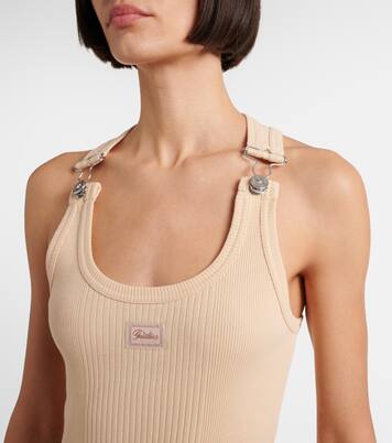 Ribbed-knit cotton minidress | Jean Paul Gaultier