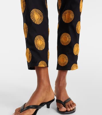 Isola printed cotton-blend straight pants | Cala de la Cruz