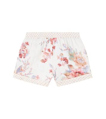 Awaken floral quilted cotton shorts | Zimmermann Kids