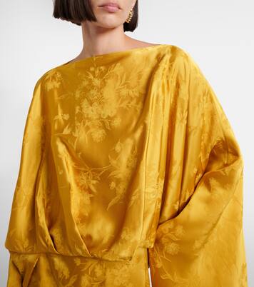 Abito midi Eolia Primavera in jacquard | Taller Marmo