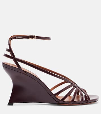 Aura 85 patent leather wedge sandals | Zimmermann