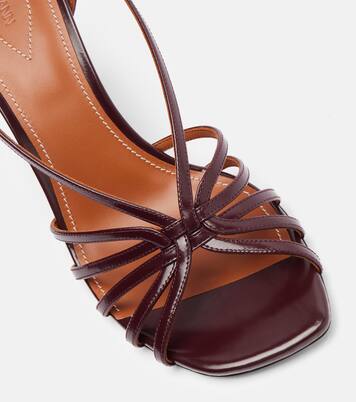 Aura 85 patent leather wedge sandals | Zimmermann